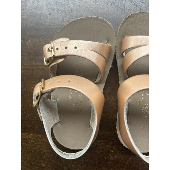 Rose Gold San-sun Sea Wees Sandals Size 3 - Picture 5 of 8
